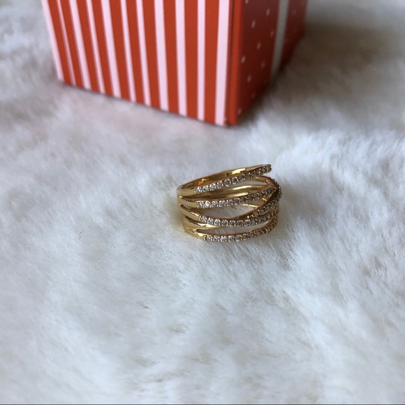 Stellar Pavé Ring Gold Size 6 - Picture 5 of 10